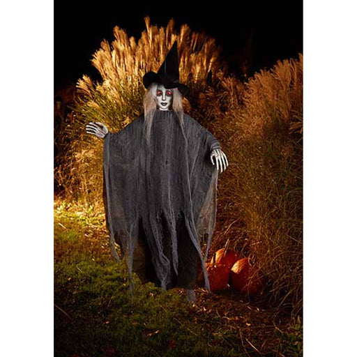 36" Hanging Photoreal Lite Up Witch.