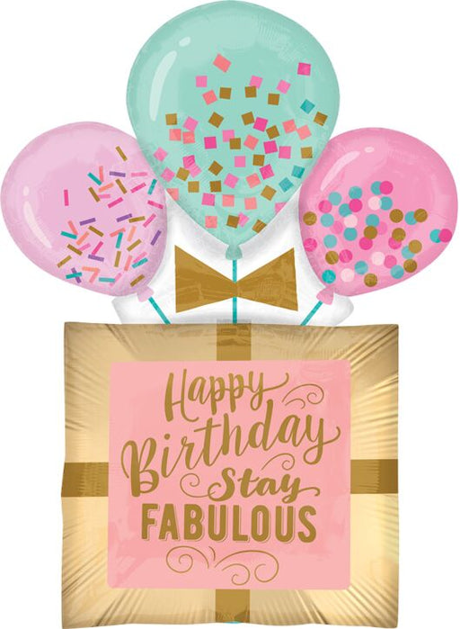 Fabulous 32" Shape Balloon Birthday Gift Set