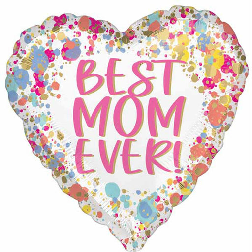 Best Mom Ever 18" Painted Foil Balloon (5/Pk)