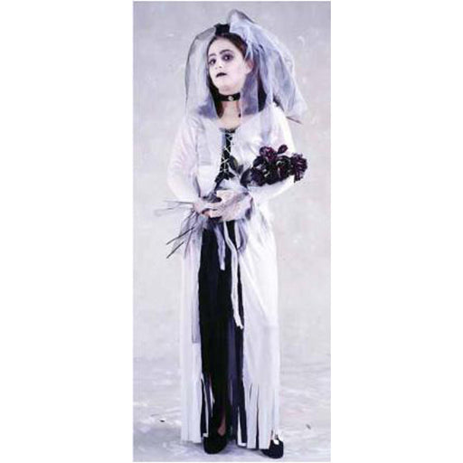"Child Skeleton Bride Costume - Medium (8-10)"