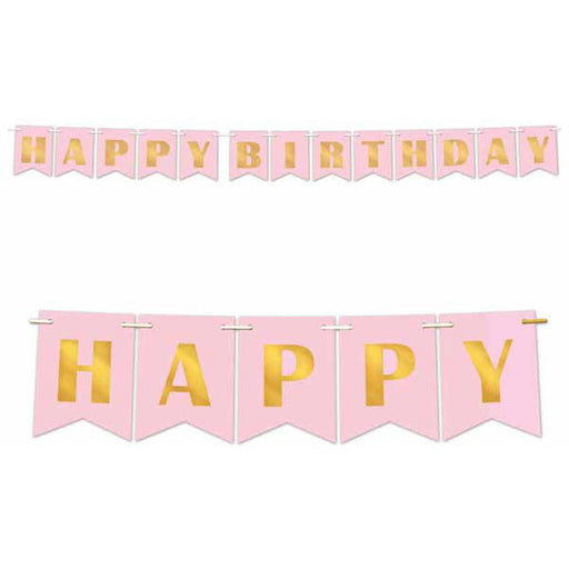Sweet 16 Foil Happy Birthday Streamer Glamorous Decor for Your Celebration (3/Pk)