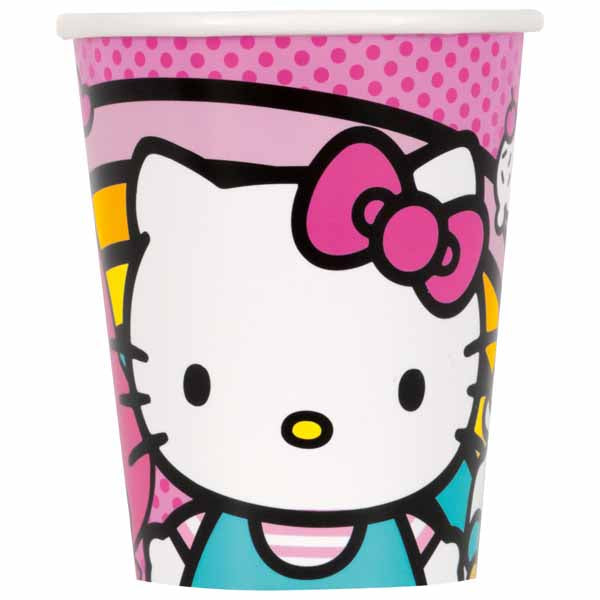Hello Kitty party cups for a Hello Kitty birthday party