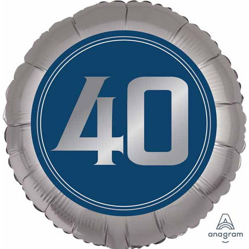 Happy Birthday Man 40 - 18" Flat Foil Balloon (10/Pk)