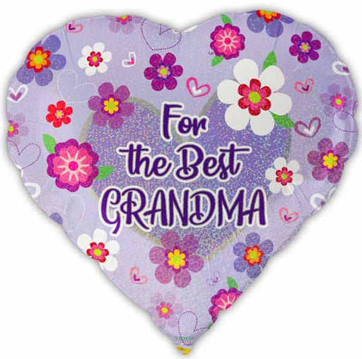 For The Best Grandma Heart 18" Foil Balloon (5/Pk)