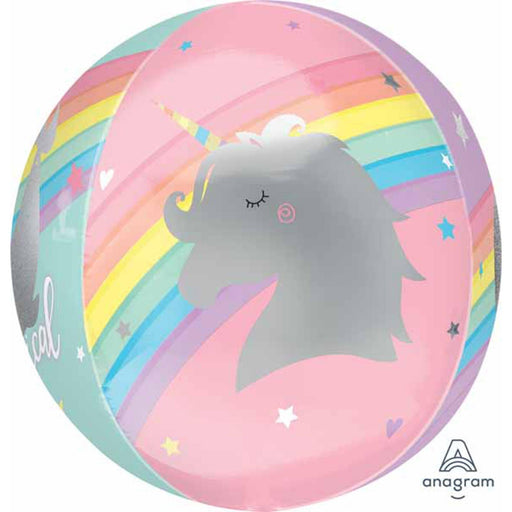 Magic Rainbow Unicorn Orbz XL Balloon