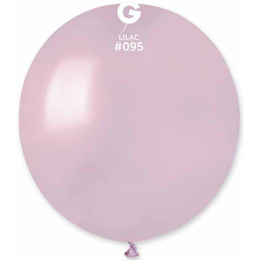 "Metallic Lilac Latex Balloons - 19" (25/Bag) By Gemar"