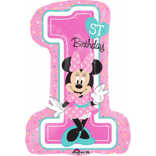 Minnie Mouse 1st Birthday Foil Balloon - 28" (3/Pk)