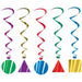 Party Shape Whirls 5-Pack - 3' 4" Long
