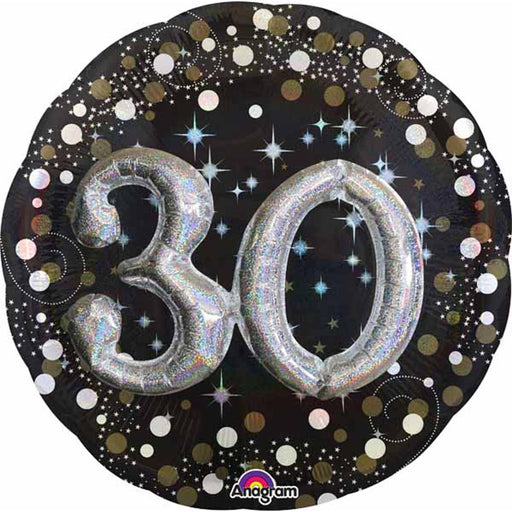 Sparkling 30th Birthday Foil Balloon (5/Pk)