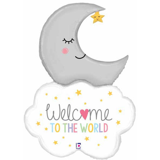 "Welcome Baby Moon 42" Foil Balloon Set"