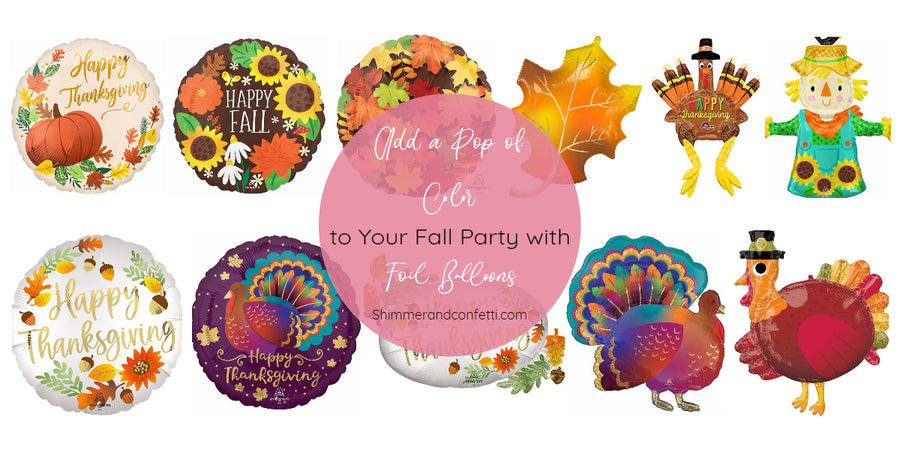Ajoutez une touche de couleur à votre fête d'automne avec des ballons en aluminium