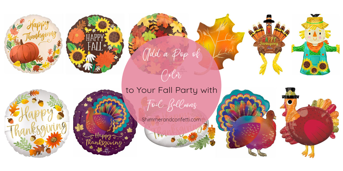 Add a Pop of Color to Your Fall Decor with Foil Balloons