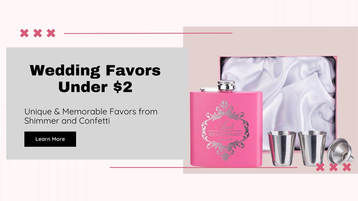 Shimmer and Confetti Wedding Favors