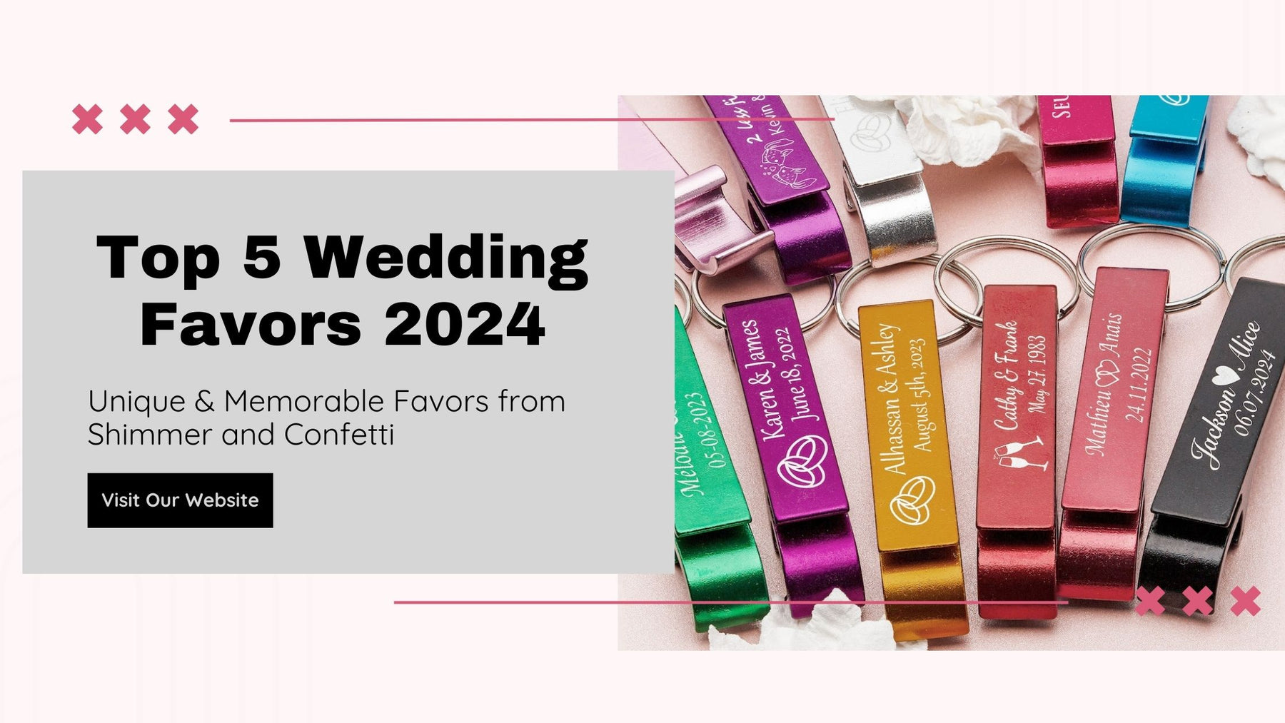 Top 5 Wedding Favors 2024 - Shimmer and Confetti