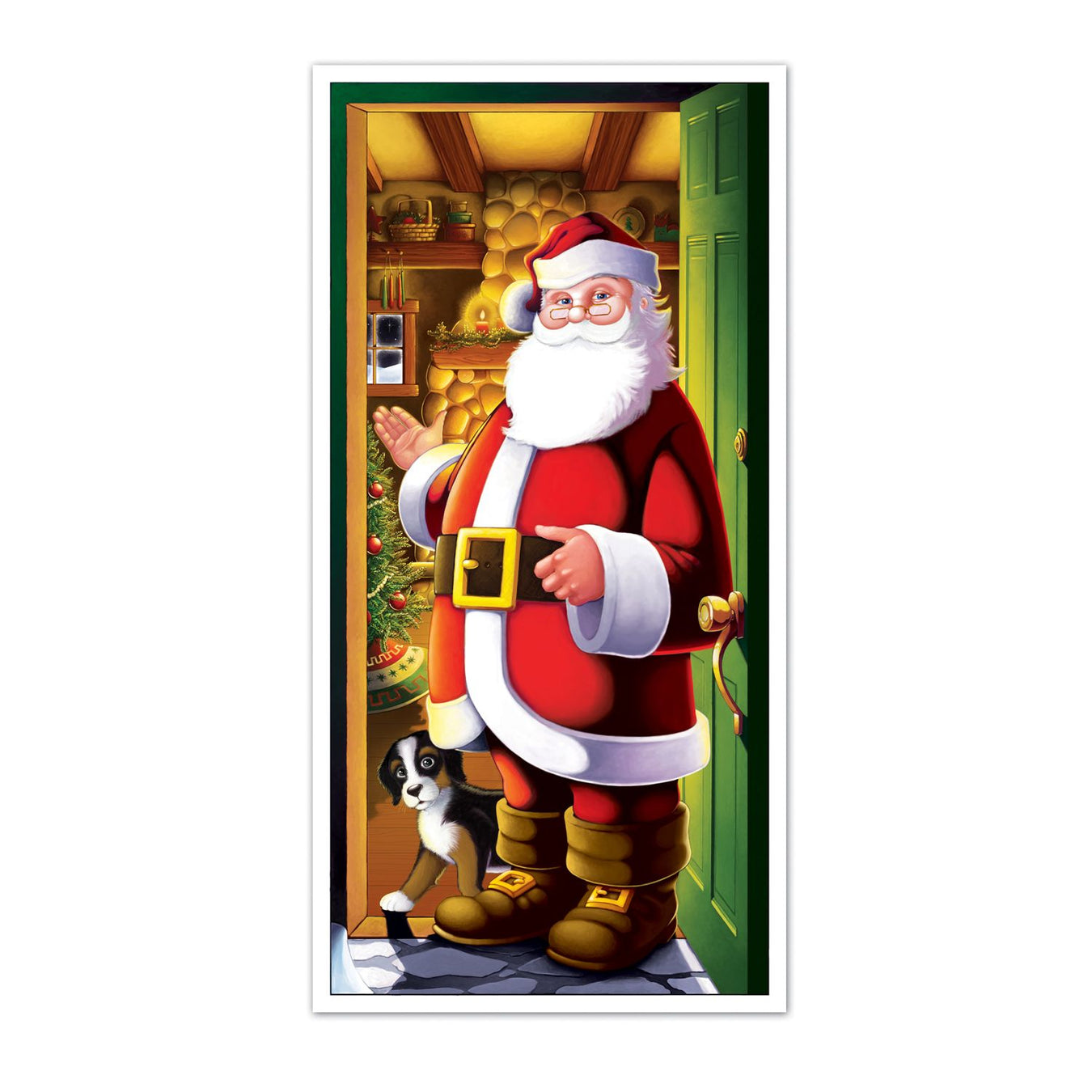 Santa Door Cover With Festive Cheer to Your Space