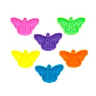 Assorted Neon Butterfly Balloon Weights, 50 Count
