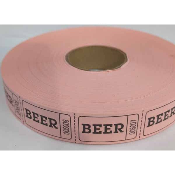 ROLL TICKETS 2000 BEER PINK