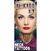 Tinsley Transfers Moth Neck Tattoo