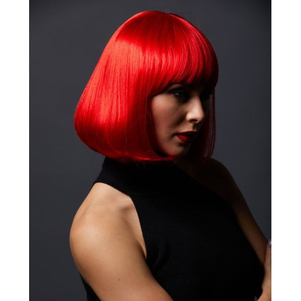 Blush Cindy Costume Wig in Firecracker Red
