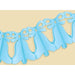 Light Blue Bell Garland, 12 ft