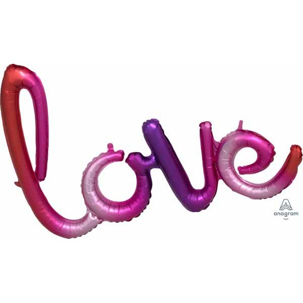 Love Ombre Script Balloon