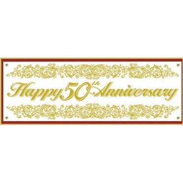 50th Anniversary Jumbo Sign Banner