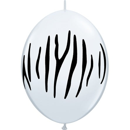ZEBRA STRIPES WHITE 12" QUICKLINK 50/BAG