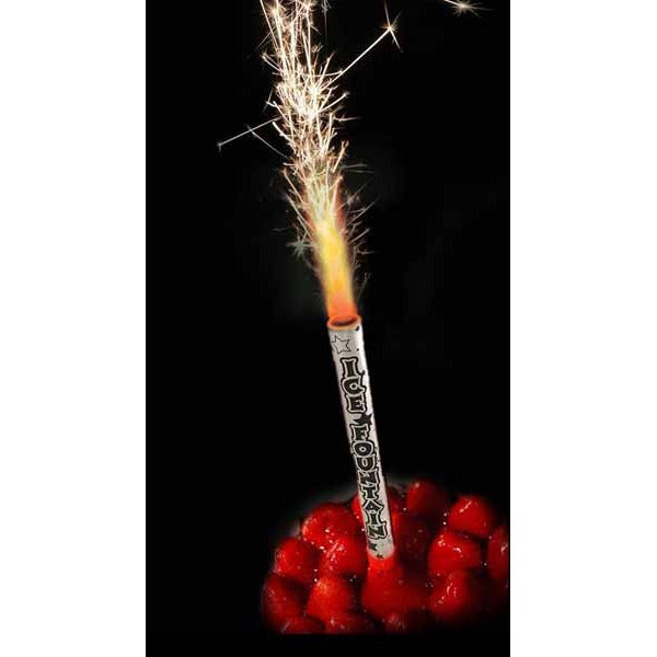 6.5-Inch Ice Fountain Pyro Cake Toppers, Pack of 25