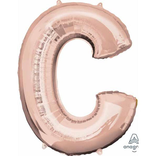32" Rose Gold Letter C Balloon