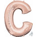 16 Inch Rose Gold Letter C Balloon