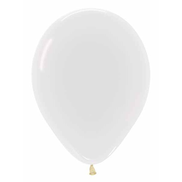 Sempertex Crystal Clear 11" Latex Balloons, 50 Count