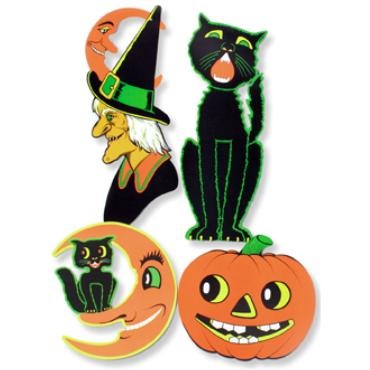 Halloween Cutout Decorations, 4 Pack