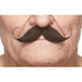 Dark Brown Costume Moustache, 11.5 x 4 cm