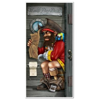 Pirate Captain Restroom Door Cover, 30" x 60"