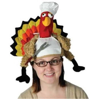 Plush Chef Turkey Hat