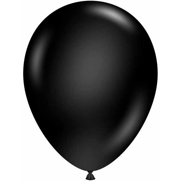 Tuftex 11-Inch Black Latex Balloons, 12-Pack