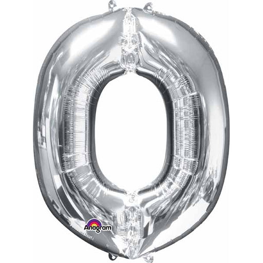 16 Inch Silver Letter O Foil Balloon