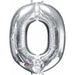 16 Inch Silver Letter O Foil Balloon