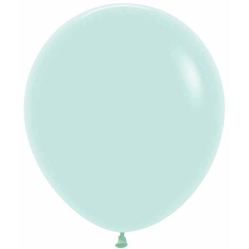 Sempertex 18-Inch Pastel Matte Green Latex Balloons, 25-Pack