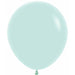 Sempertex 18-Inch Pastel Matte Green Latex Balloons, 25-Pack