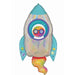 Outer Space Rocket 29" Holographic Foil Balloon