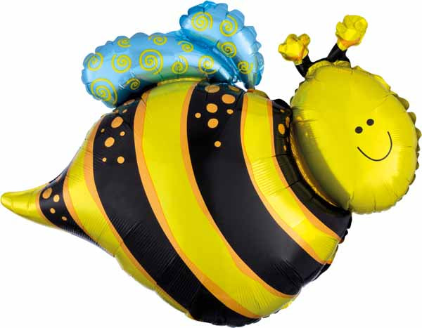 Happy Bee 25-Inch Foil Balloon