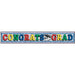 Congratulations Grad Banner, 8 Inches x 5 Feet