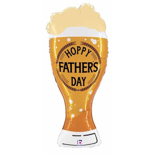 Hoppy Father's Day Beer-Shaped Foil Balloon, 39 Inch