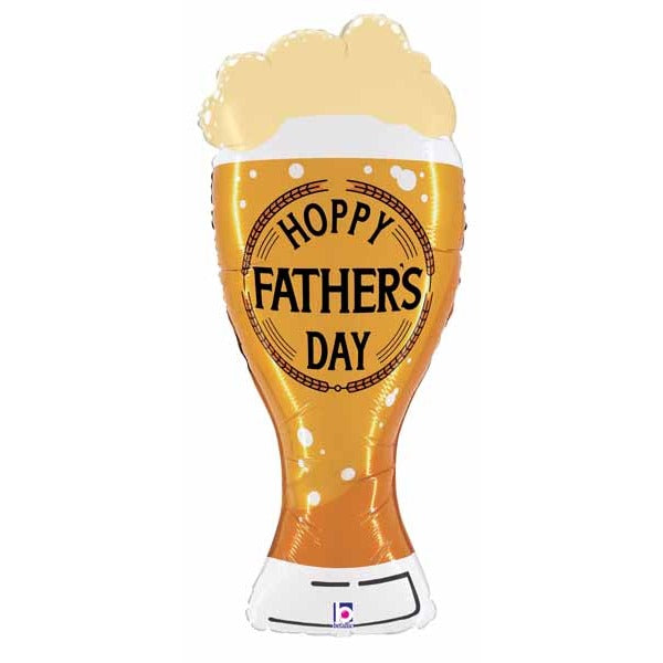 Hoppy Father's Day Beer-Shaped Foil Balloon, 39 Inch