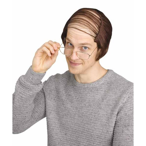 Brown Comb Over Costume Wig