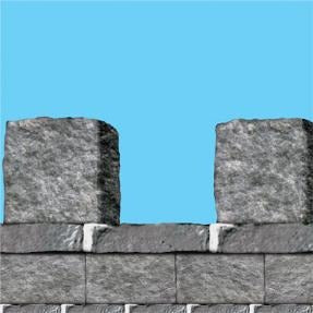 Stone Wall Border, 20 Inches x 30 Feet