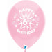 Funsational 12-Inch 6th Birthday Star Latex Balloons, 8 Count