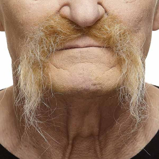 Blonde Fu Manchu Self-Adhesive Moustache