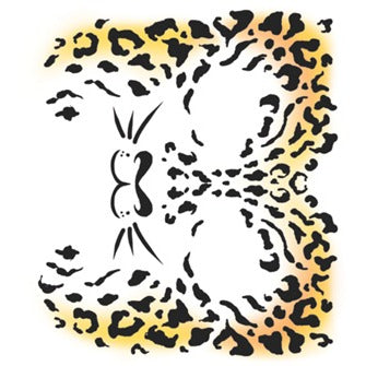 Tinsley Transfers Cheetah Face Temporary Tattoos